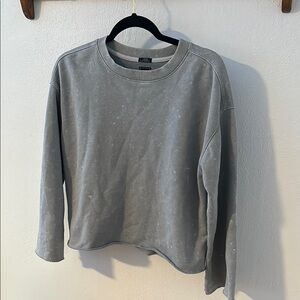 Blue/Gray Crewneck Sweatshirt with Flared sleeves